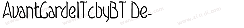 AvantGardelTcbyBT De字体转换